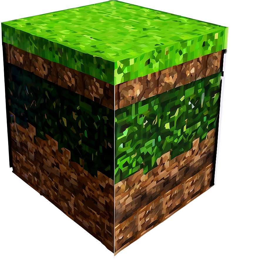 Minecraft Grass And Earth Layer Png 12 PNG image