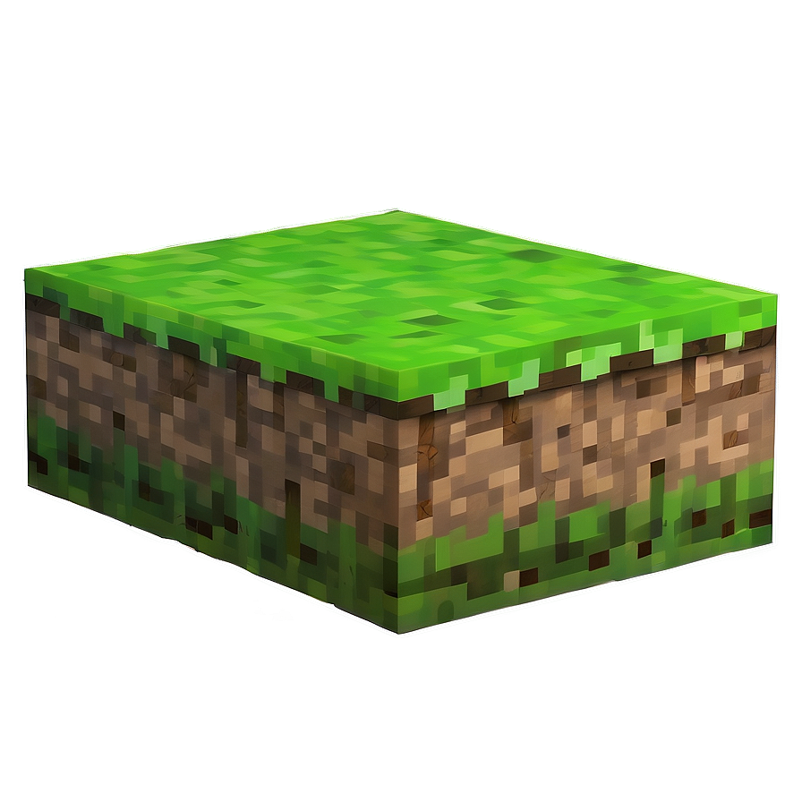 Minecraft Grass Block Reflection Png Lfw PNG image