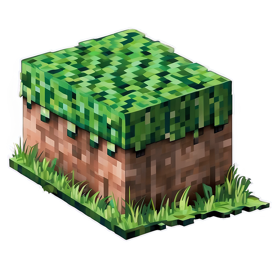 Minecraft Grass Block Vector Png 61 PNG image