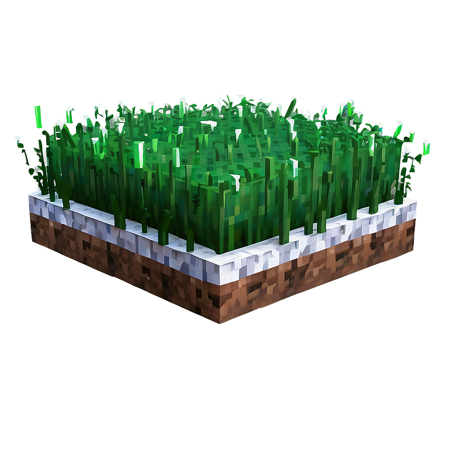 Minecraft Grass Block With Snow Cap Png 06252024 PNG image