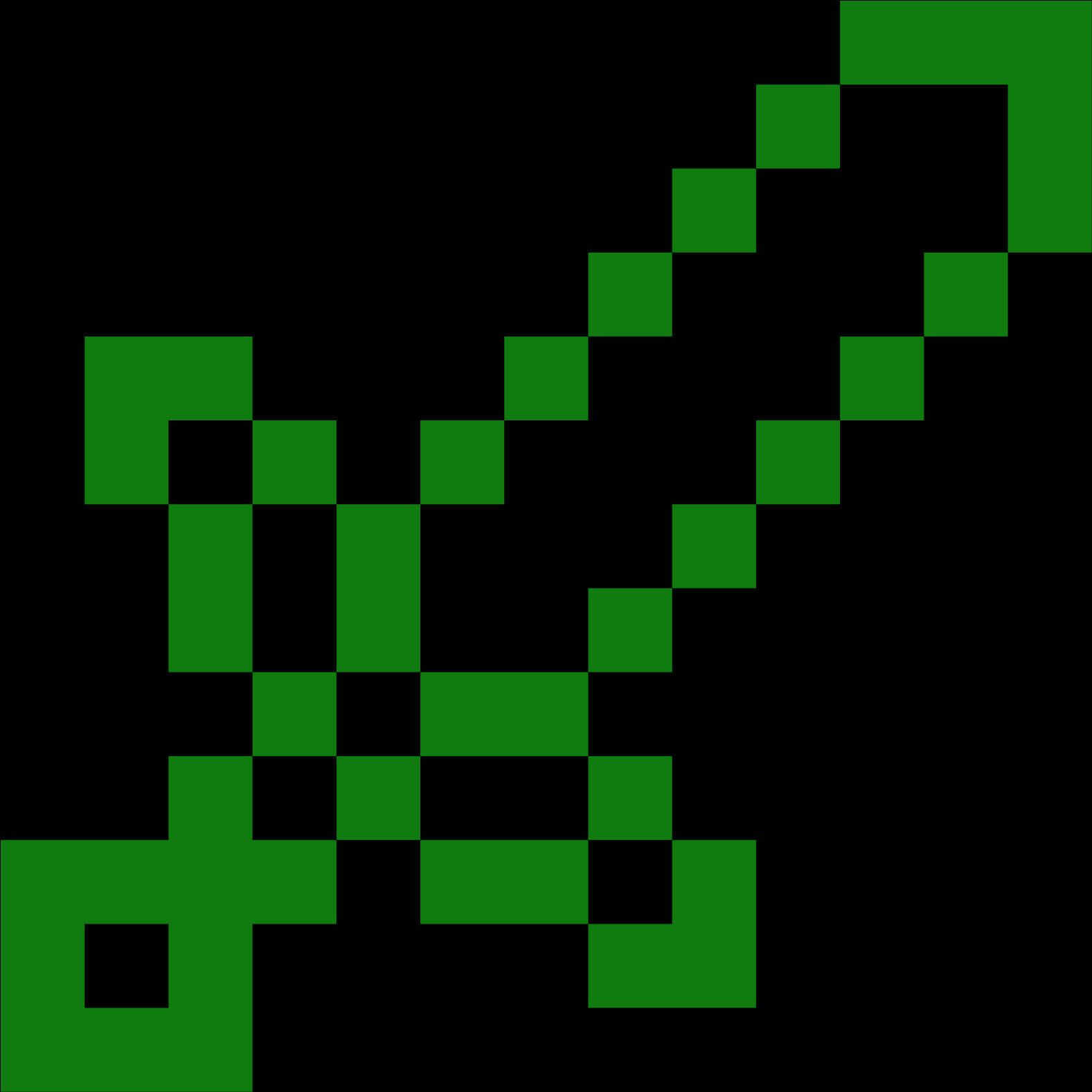 Minecraft_ Green_ Pixel_ Sword.png PNG image