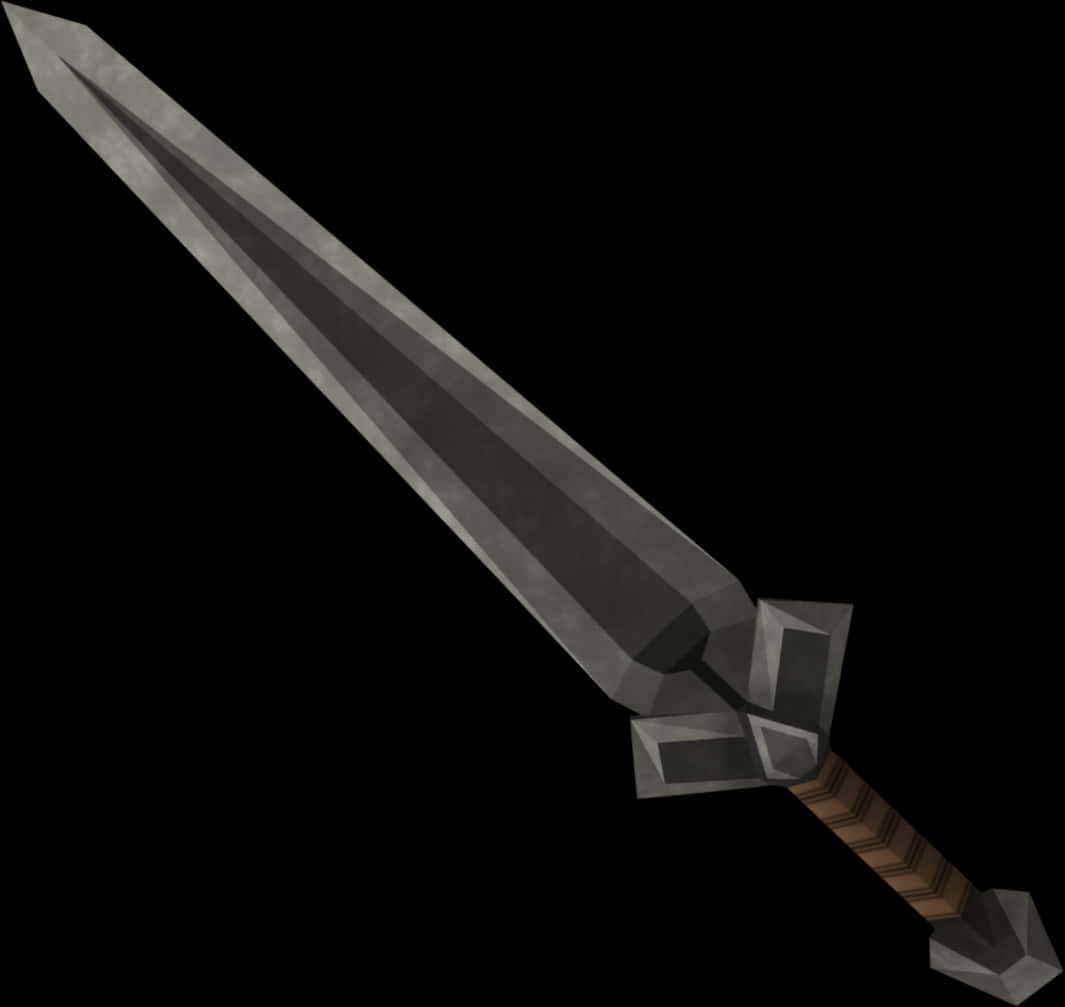 Minecraft Iron Sword Graphic PNG image