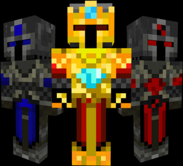 Minecraft Kingand Knights Skin Pack PNG image