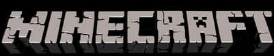 Minecraft Logo Black Background PNG image