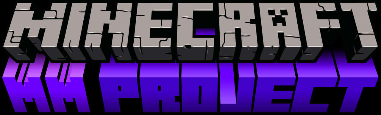 Minecraft Logowith Purple Reflection PNG image