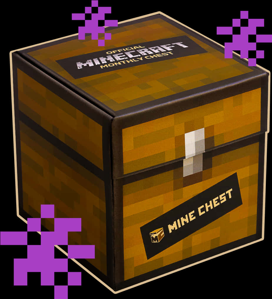 Minecraft_ Mine_ Chest_ Monthly_ Subscription_ Box PNG image