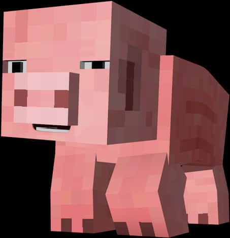 Minecraft_ Pig_ Character PNG image