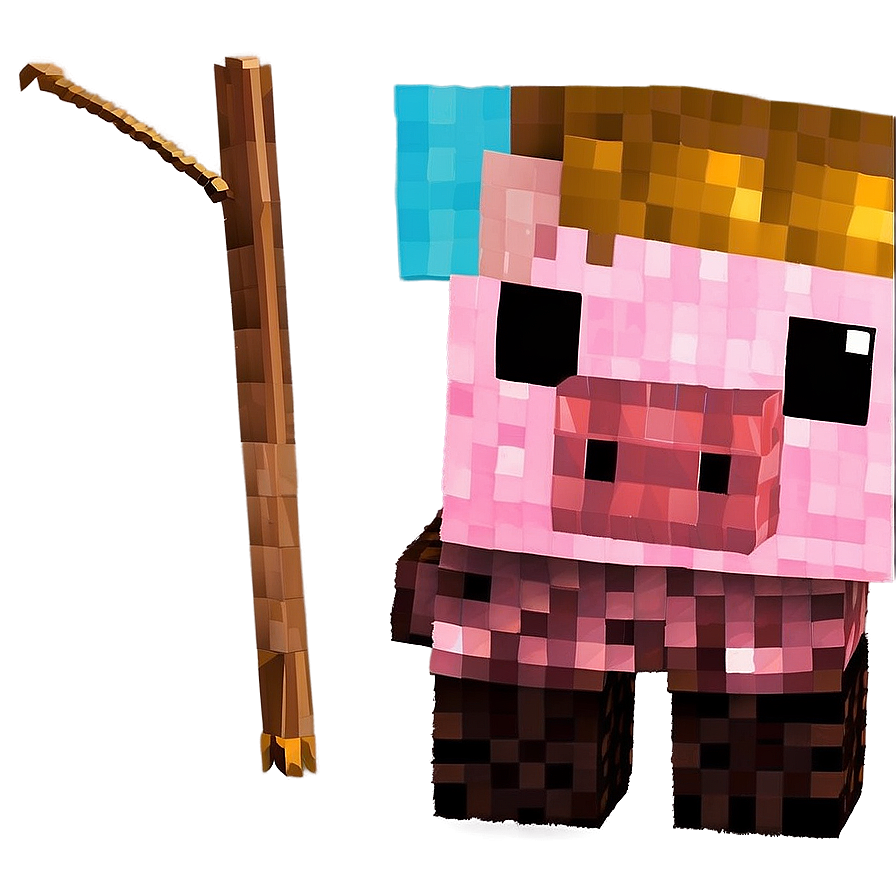 Minecraft Pig Character Png 80 PNG image