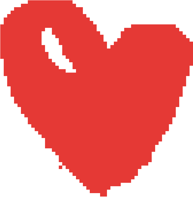 Minecraft Pixel Heart Icon PNG image