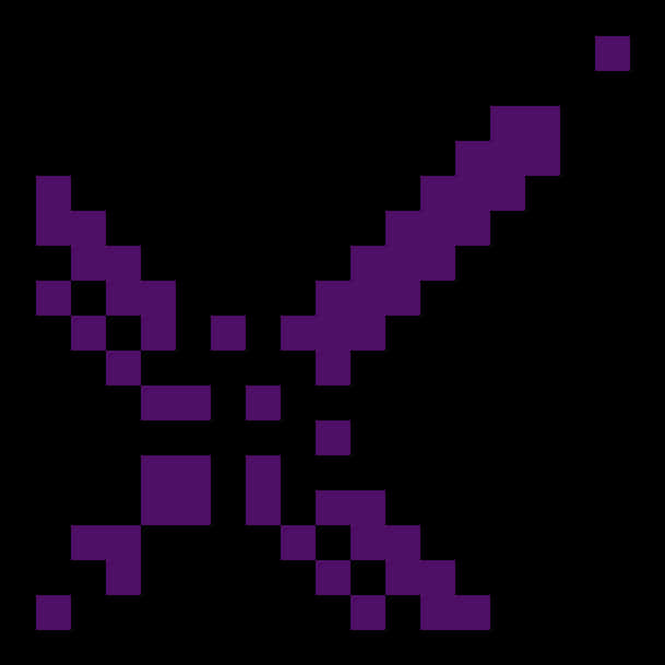 Minecraft Pixel Sword Icon PNG image