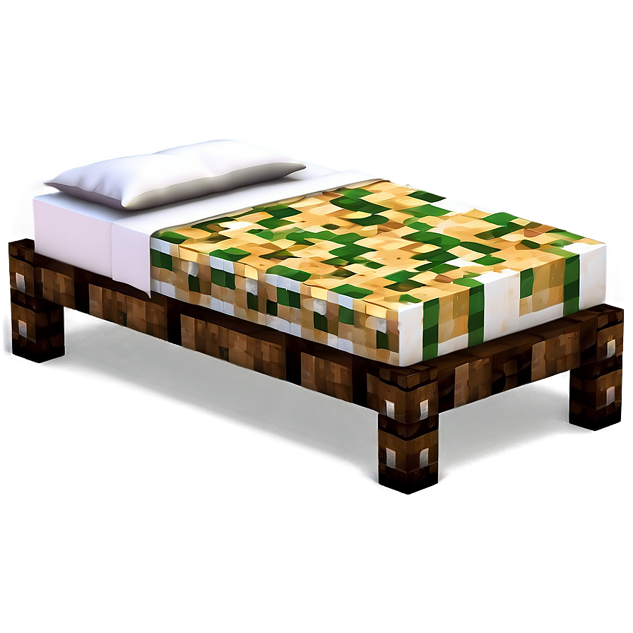 Minecraft Single Bed Png 19 PNG image