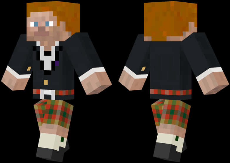Minecraft_ Skin_ School_ Uniform PNG image