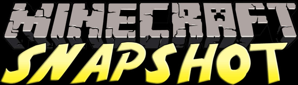 Minecraft_ Snapshot_ Logo PNG image