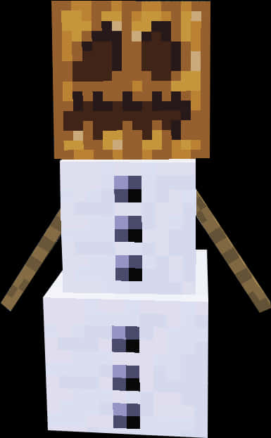 Minecraft_ Snow_ Golem_ Character PNG image