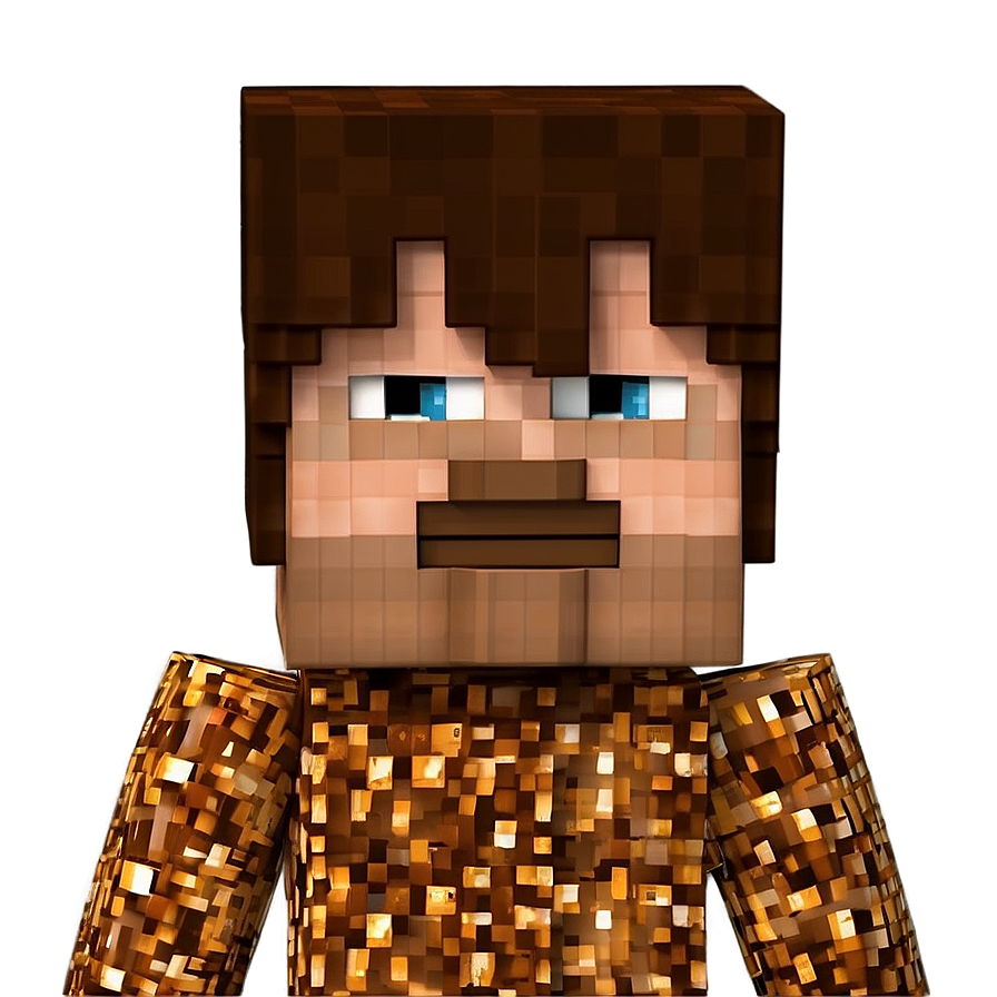 Minecraft Steve Head Costume Png 06282024 PNG image