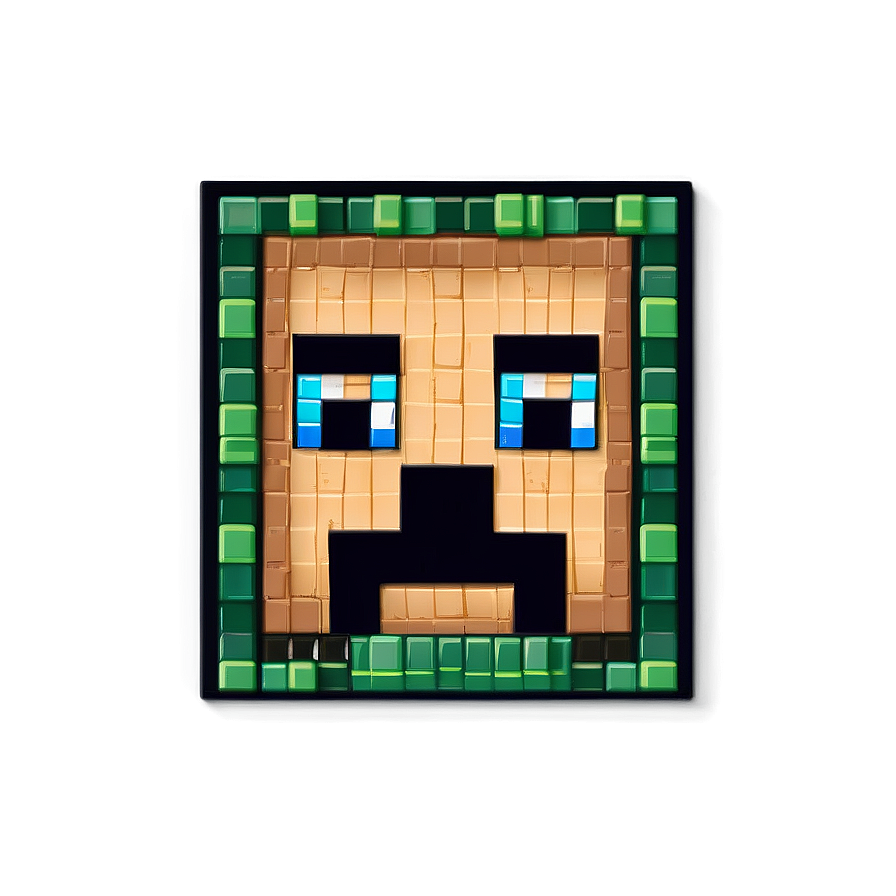 Minecraft Steve Head For Crafts Png Vlr28 PNG image