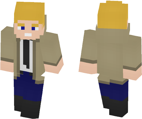 Minecraft Style Character Model PNG image