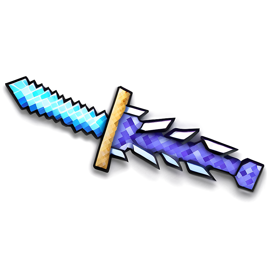 Minecraft Sword With Lightning Png 30 PNG image
