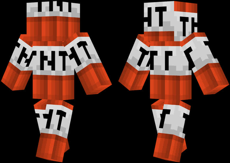 Minecraft T N T Skin Design PNG image