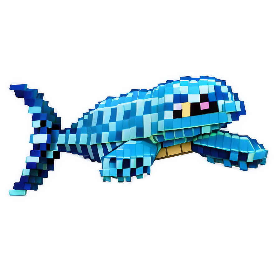 Minecraft Underwater Animals Png Pvt11 PNG image