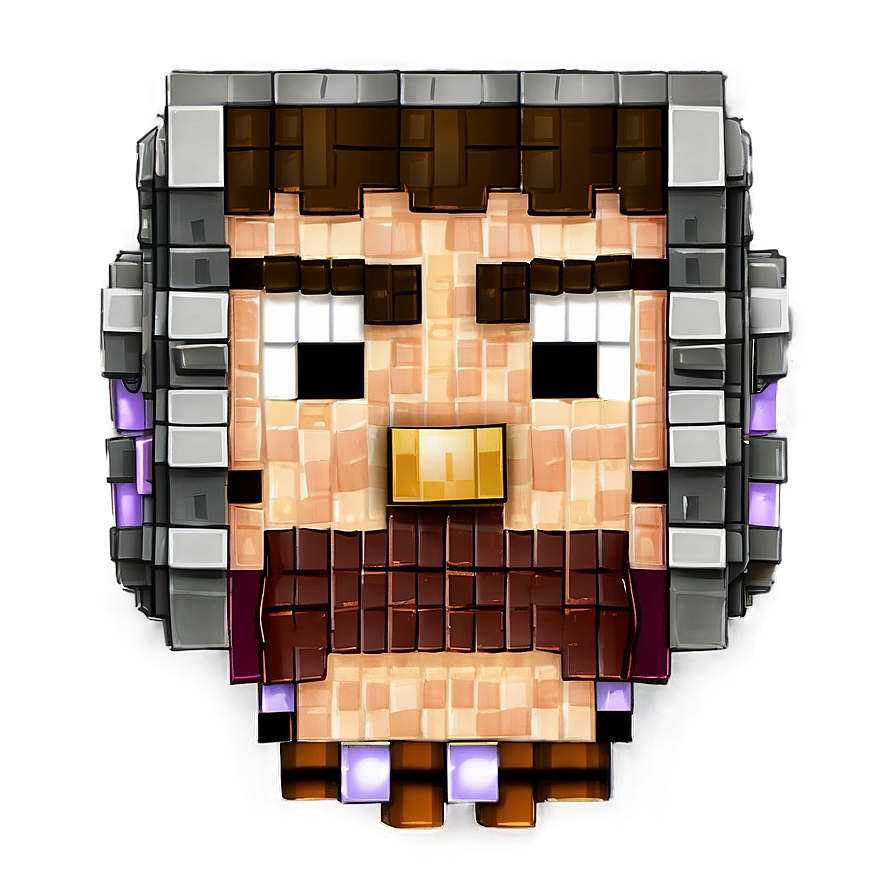 Minecraft Villager Head Png 3 PNG image