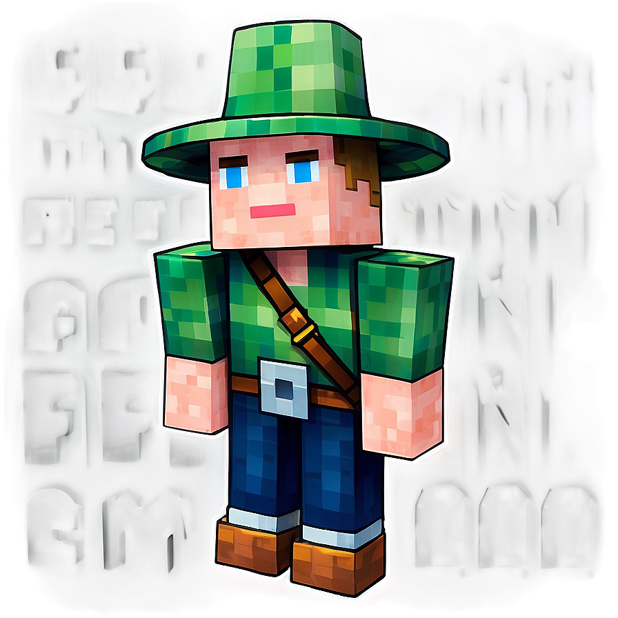 Minecraft Villager In Farm Png 16 PNG image