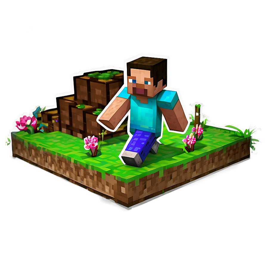 Minecraft Villager In Farm Png 3 PNG image