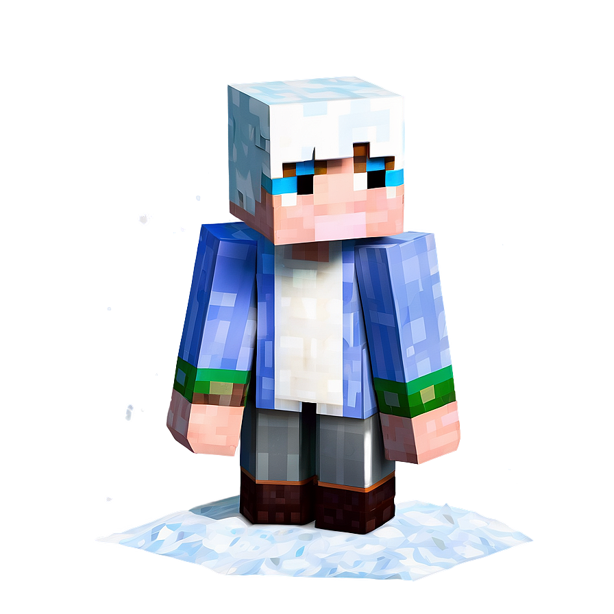 Minecraft Villager In Snowy Biome Png 9 PNG image