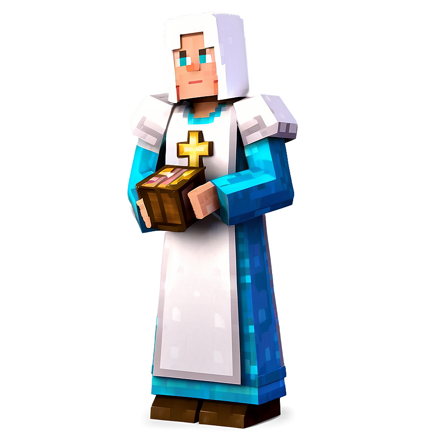 Minecraft Villager Priest Png 06202024 PNG image