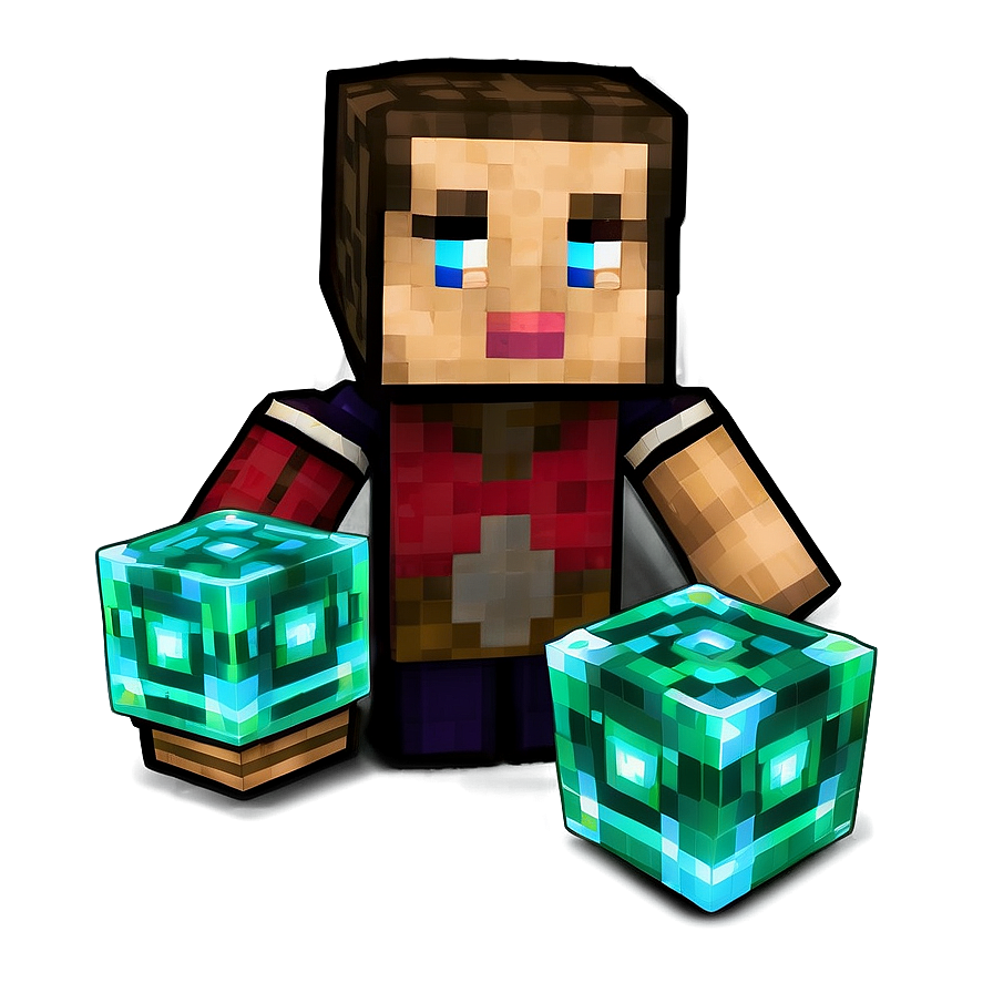 Minecraft Villager With Emeralds Png 06202024 PNG Image