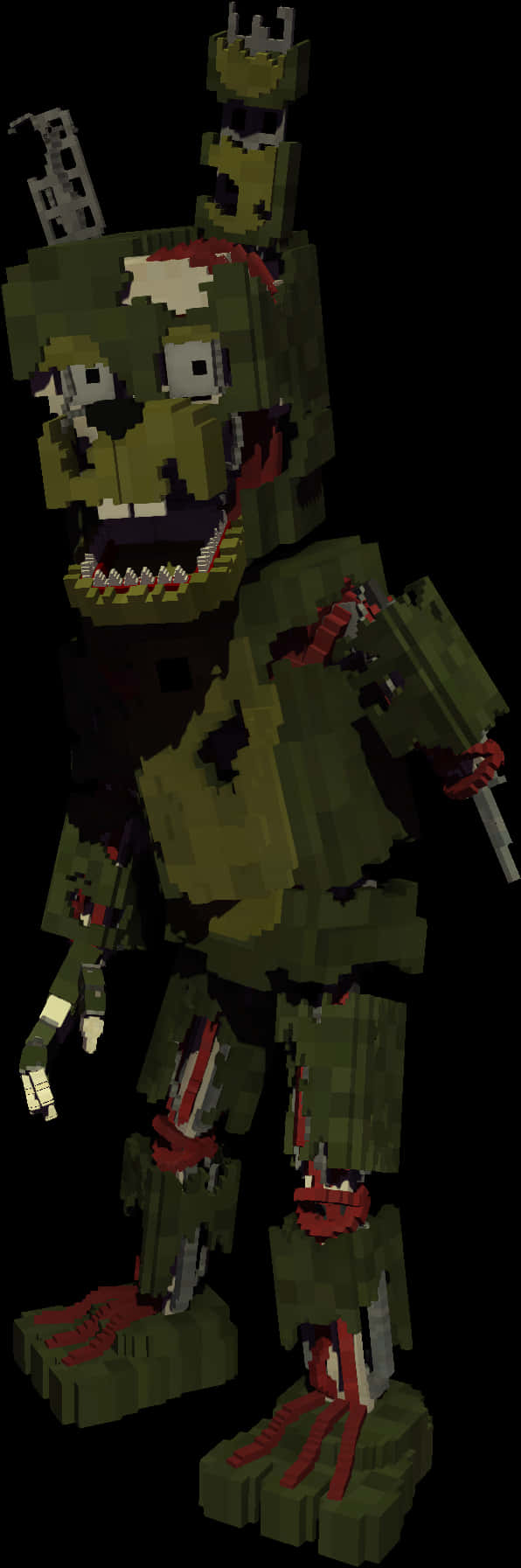 Minecraft_ Zombie_ Giant_ Render PNG image