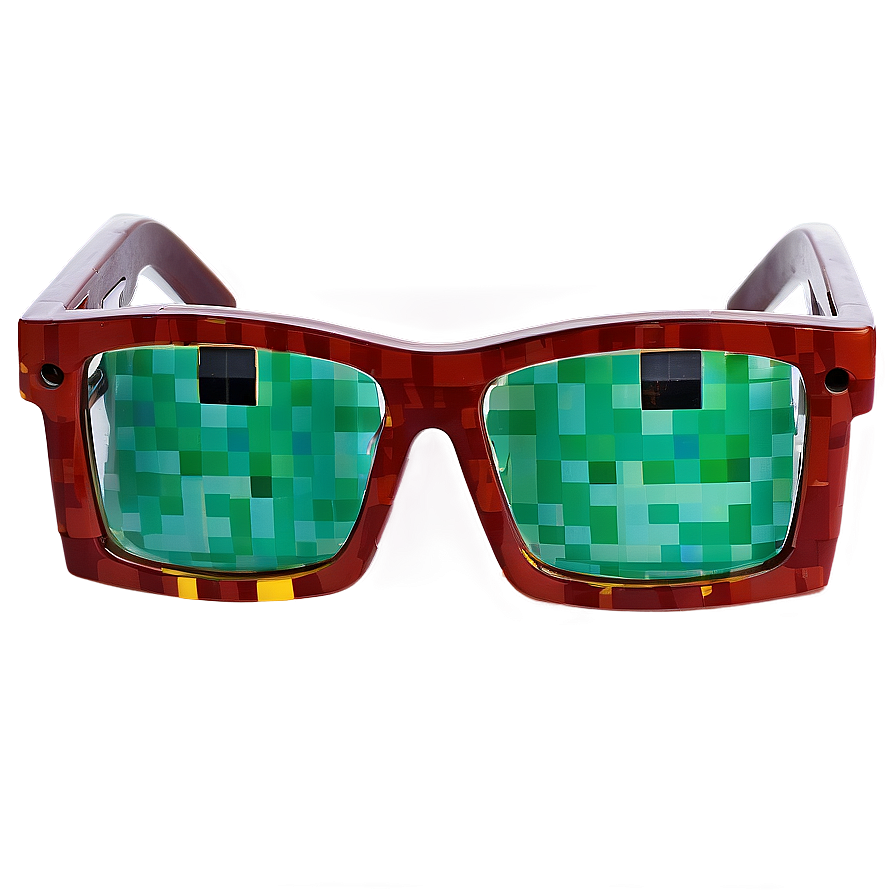 Minecraft Zombie Glasses Png 06282024 PNG image