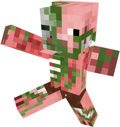 Minecraft_ Zombie_ Pigman_ Character PNG image