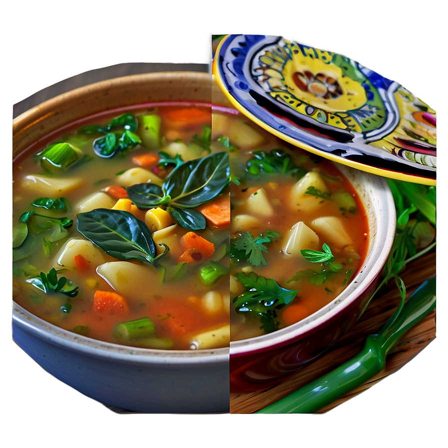 Minestrone Italian Soup Png Bhn20 PNG image