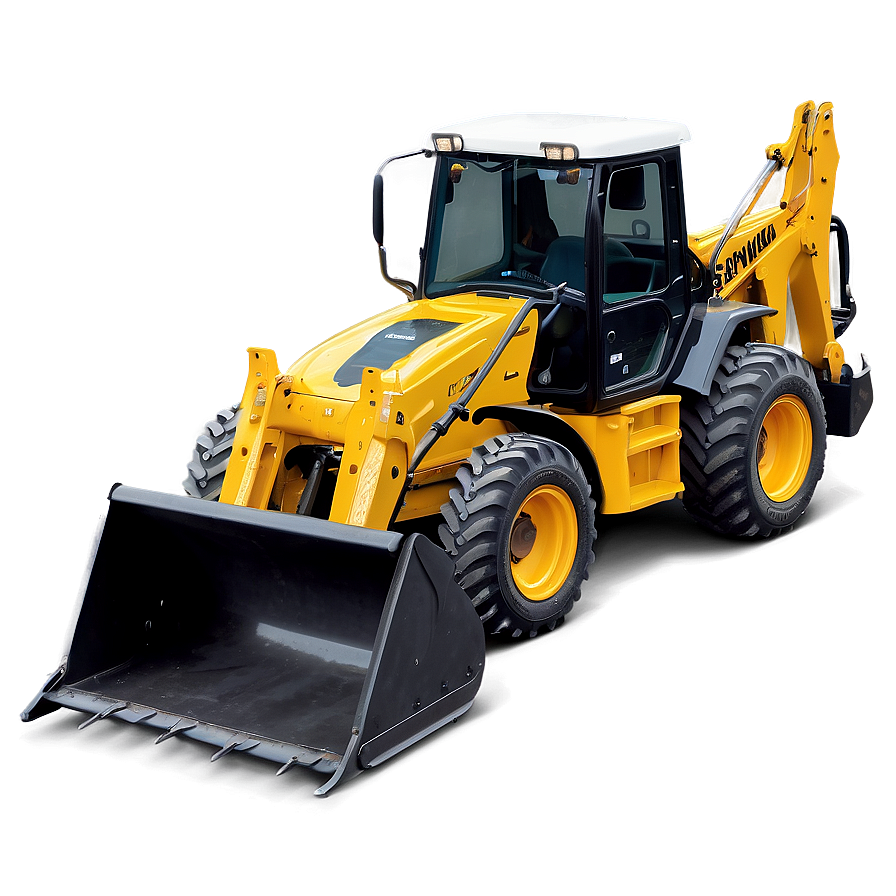 Mini Backhoe Loader Png 06272024 PNG image