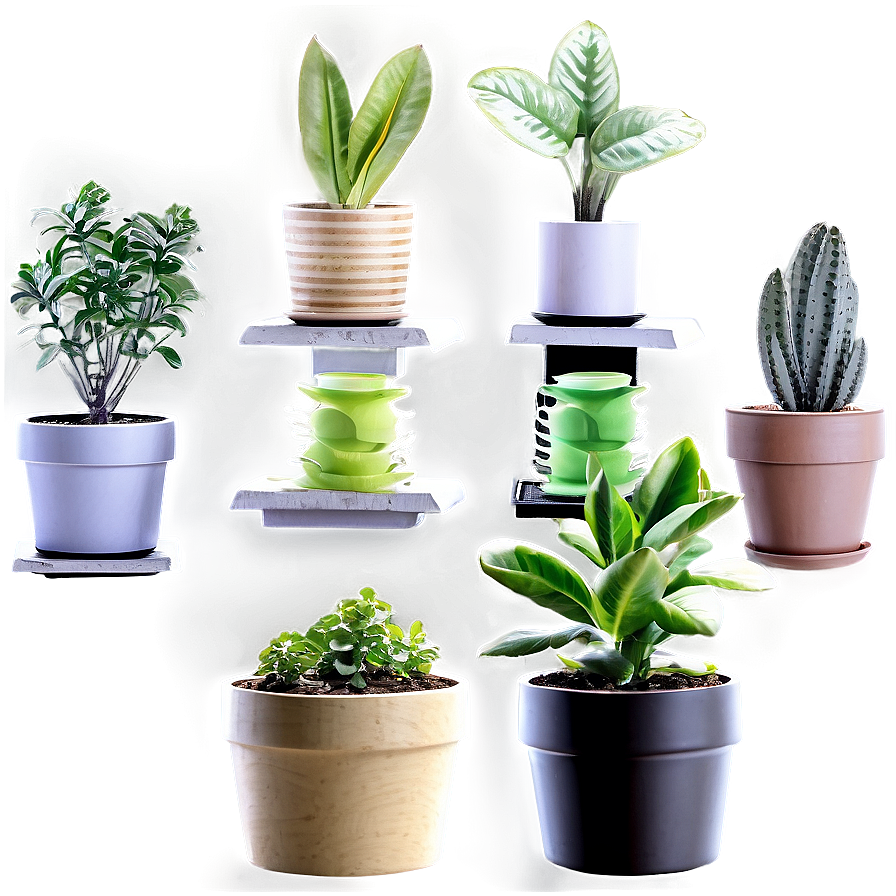 Mini Potted Plants Assortment Png 9 PNG image