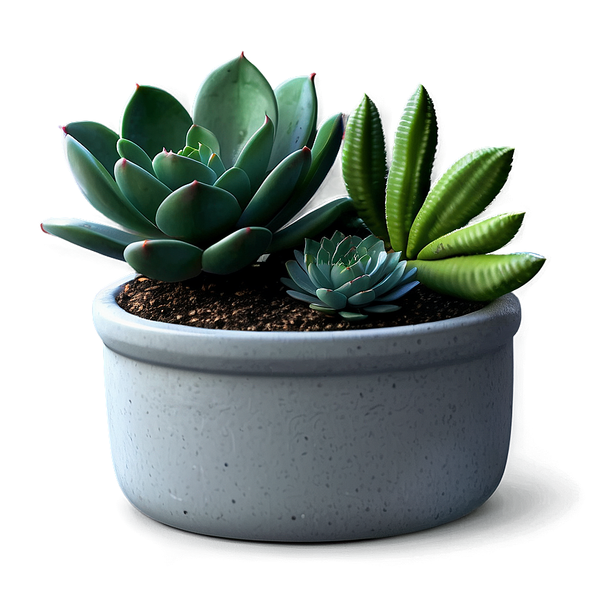 Mini Succulent Garden Png 06212024 PNG image