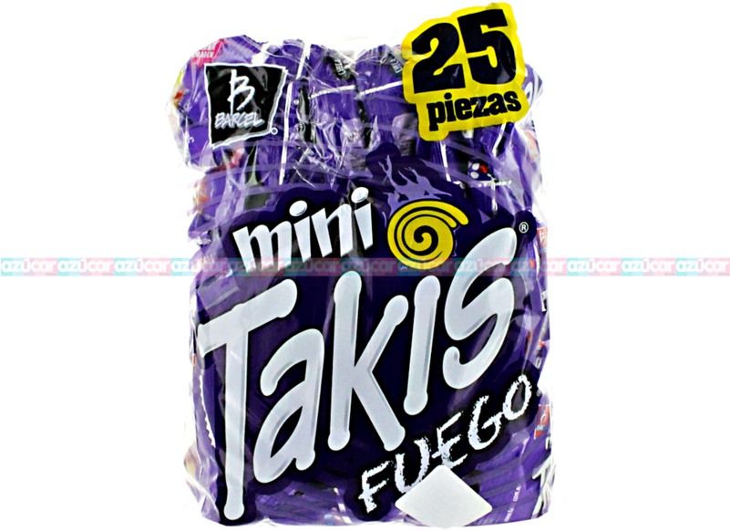 Mini Takis Fuego Snack Pack25 Pieces PNG image
