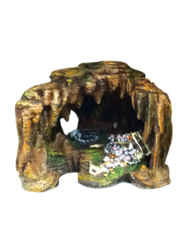 Miniature Aquarium Cave Decoration PNG image