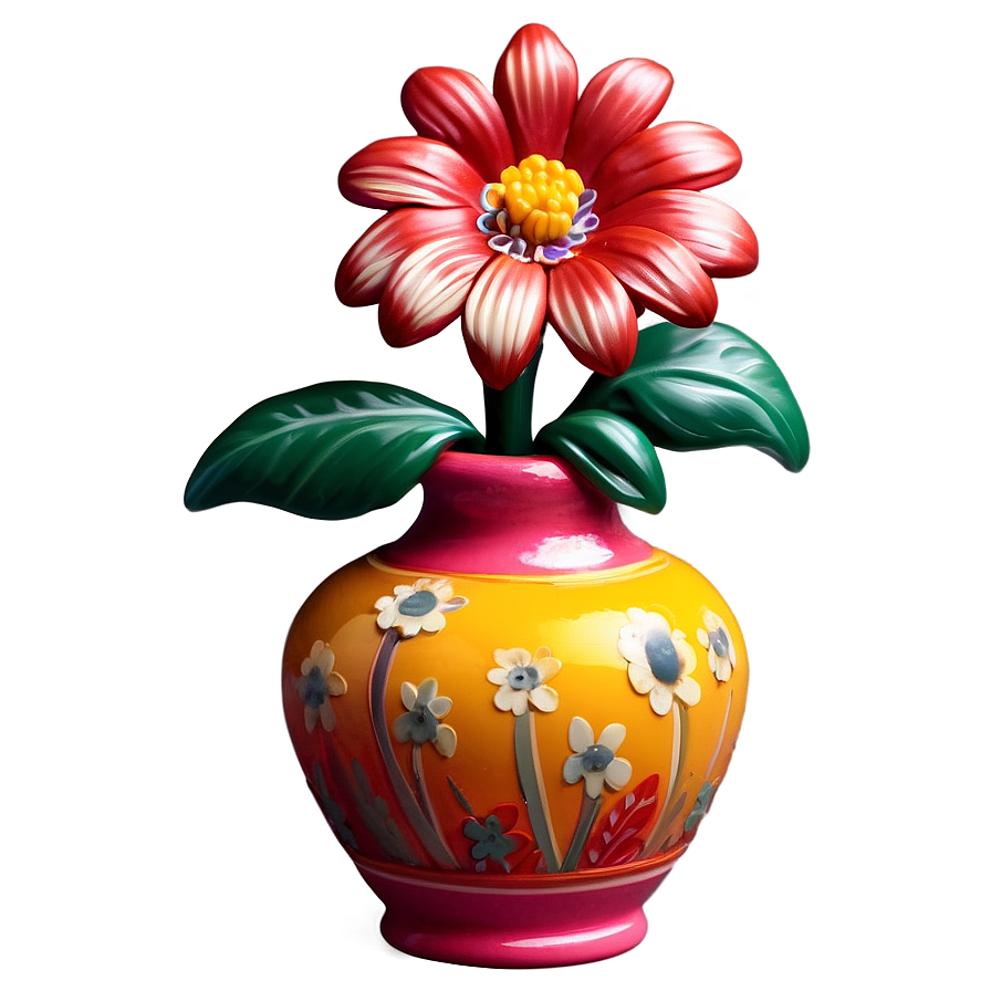 Miniature Flower Vase Png 06122024 PNG image