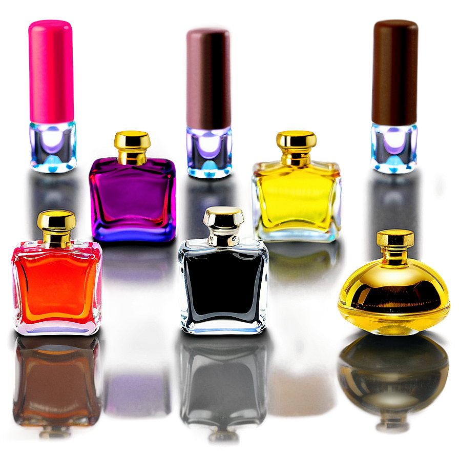 Miniature Perfume Bottle Collection Png 06212024 PNG image