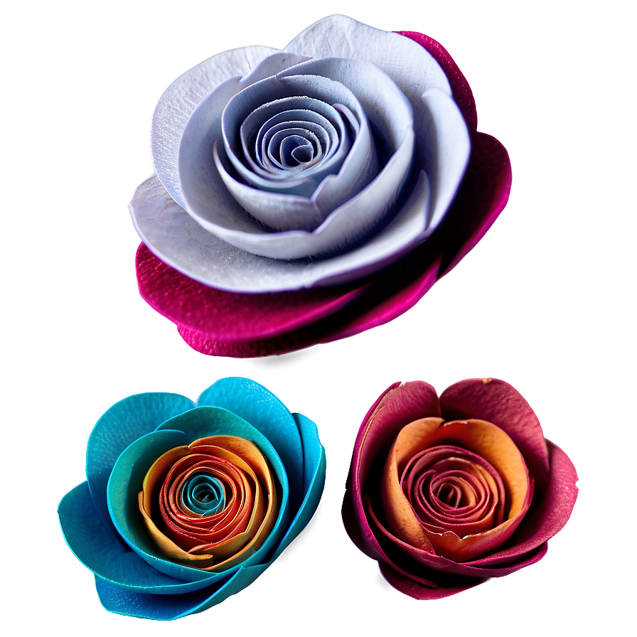 Miniature Rolled Flower Cluster Png 06282024 PNG image