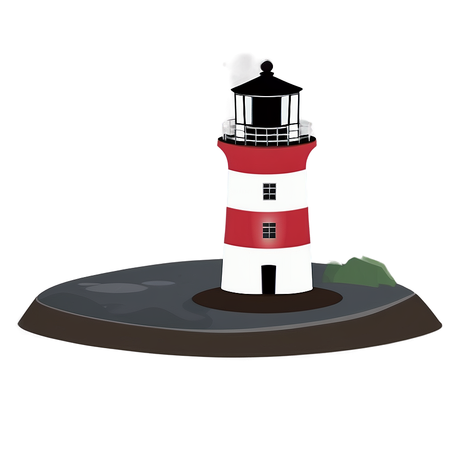 Minimal Lighthouse Scene Png Ned58 PNG image
