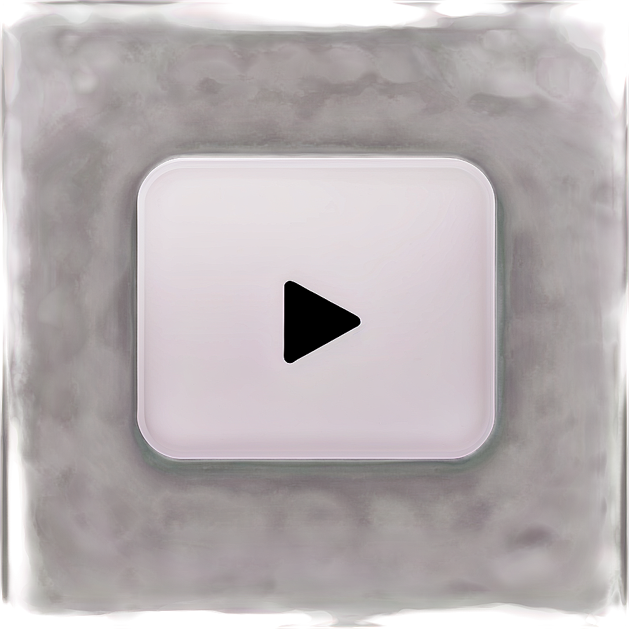 Minimal White Play Button Png 77 PNG image