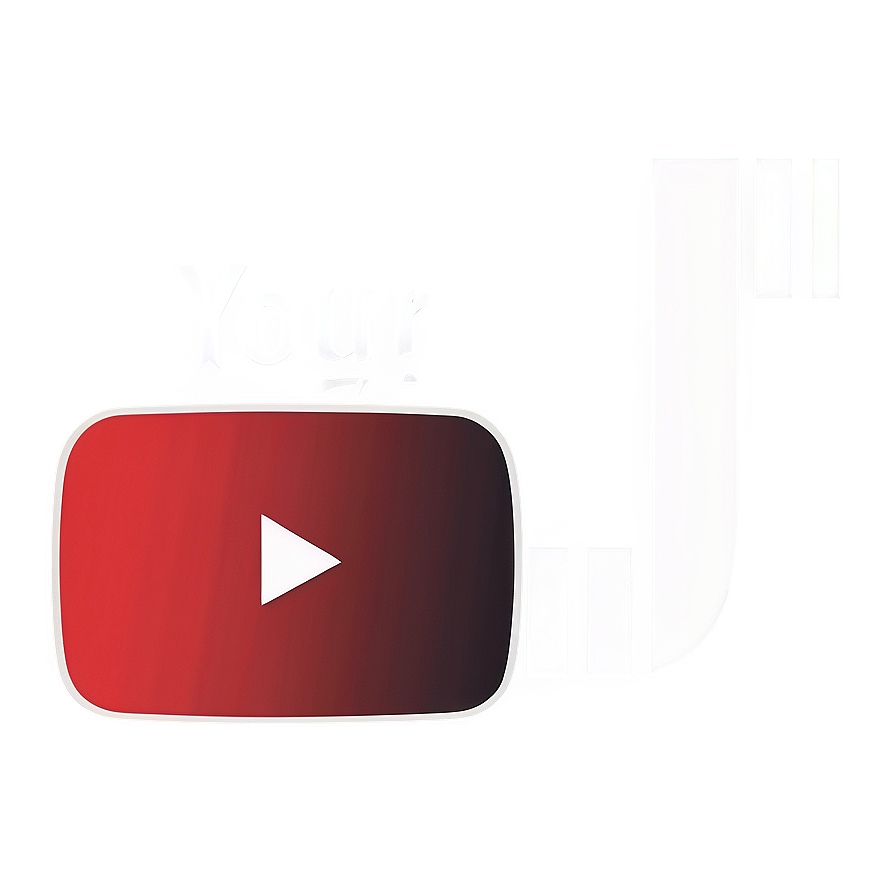 Minimal Youtube Logo In Monochrome Png 05232024 PNG image