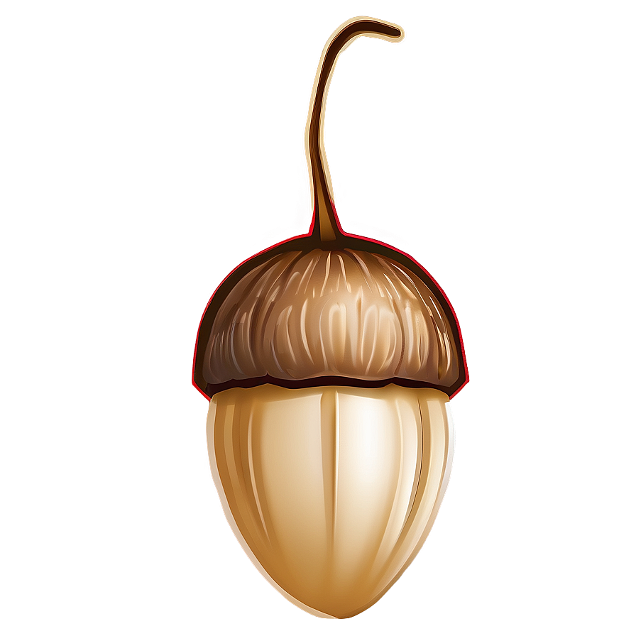 Minimalist Acorn Design Png Nql PNG image