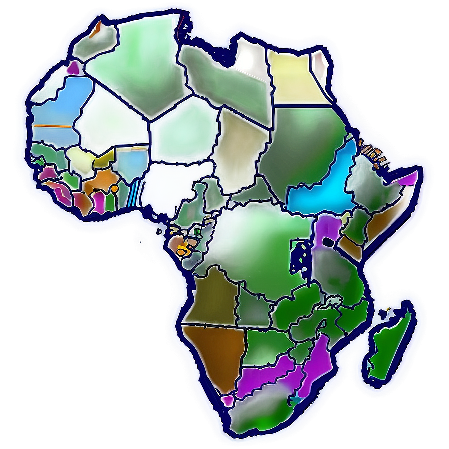 Minimalist Africa Map Png Scd22 PNG image