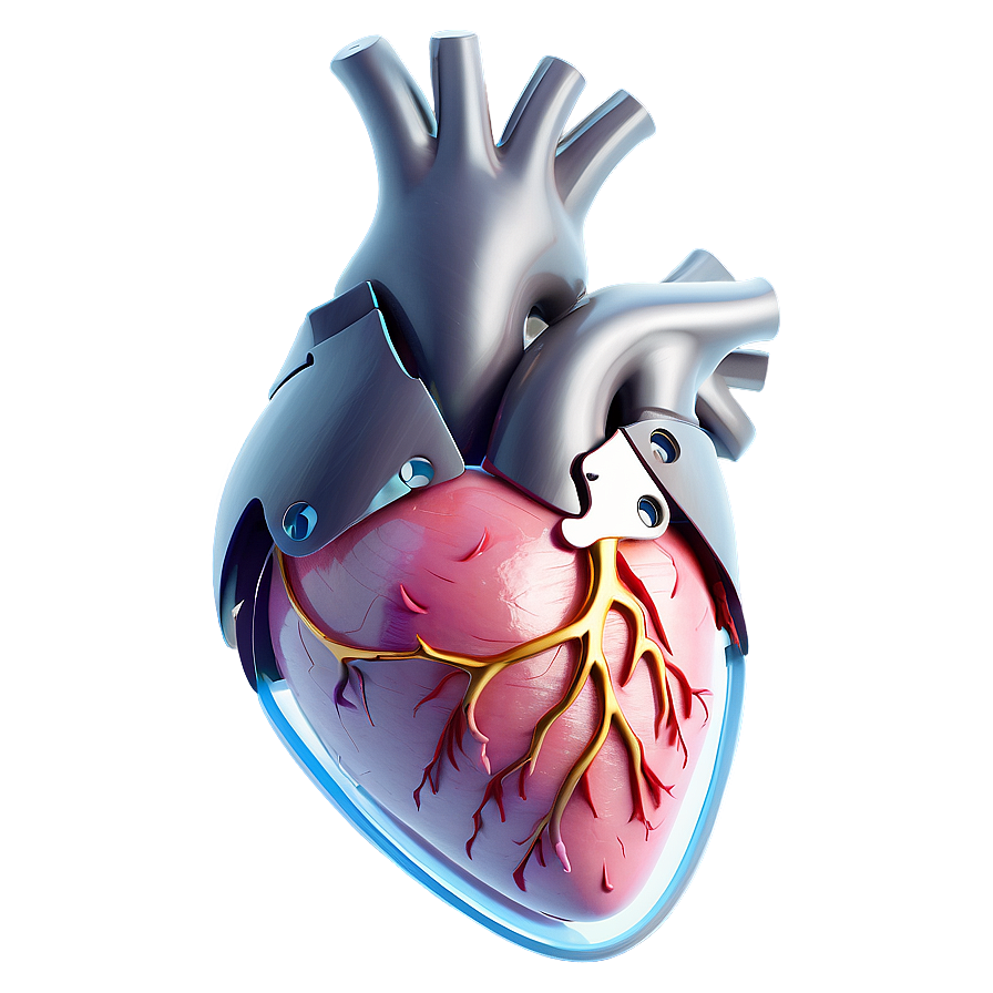 Minimalist Anatomical Heart Png 06122024 PNG image