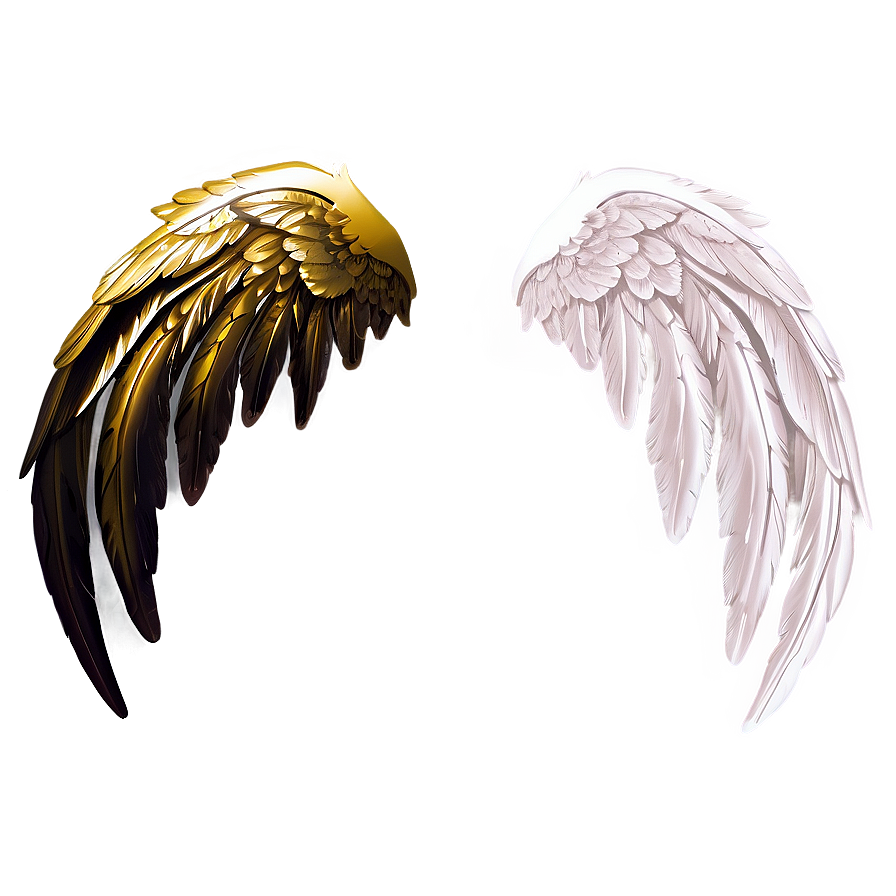 Minimalist Angel Wings Clipart Png 05042024 PNG image