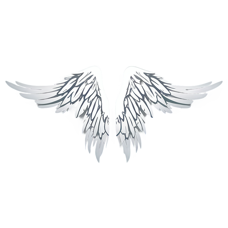 Minimalist Angel Wings Clipart Png Teu PNG image